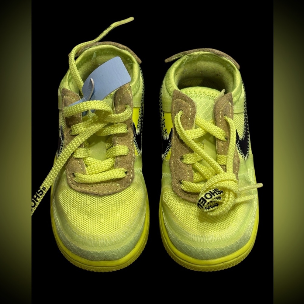 Off-White Neon yellow kids Sneakers